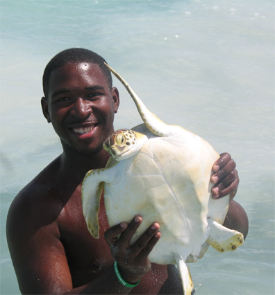 Bahamian student. Photo: Stephen Connett