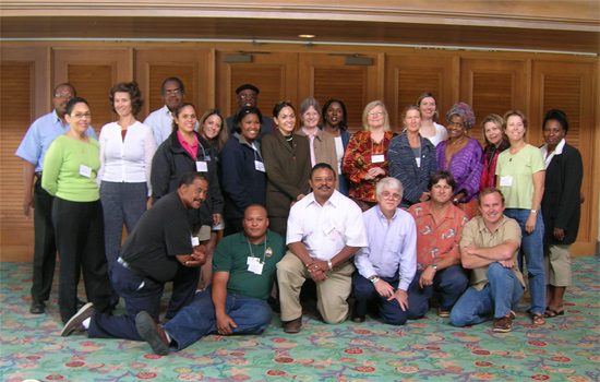 Participants in the workshop to develop a conservation strategy for sea turtles in The Bahamas.