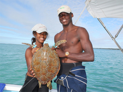 Student interns from The Bahamas. Photo: Stephen Connett